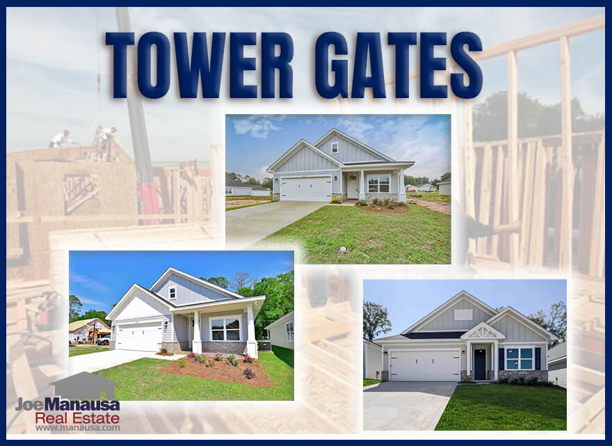 Tower Gates is the second-most active new construction neighborhood in Tallahassee