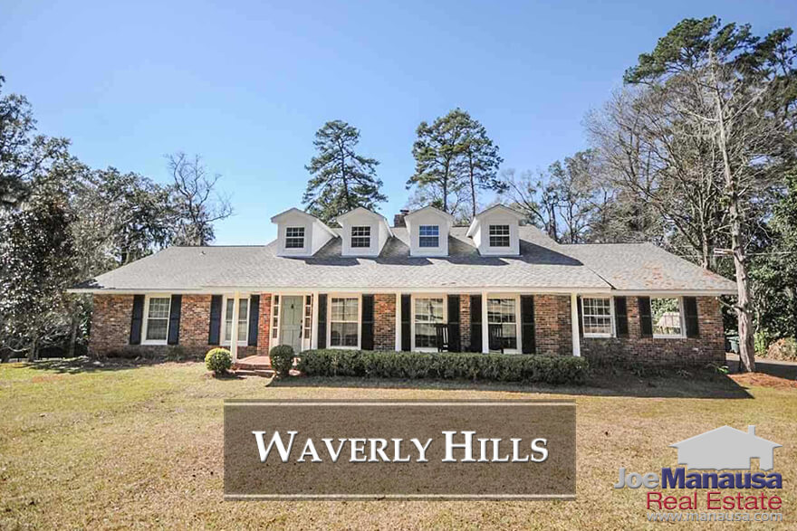 Waverly Hills is a Midtown Tallahassee neighborhood that features 400 homes wrapped around a small pond