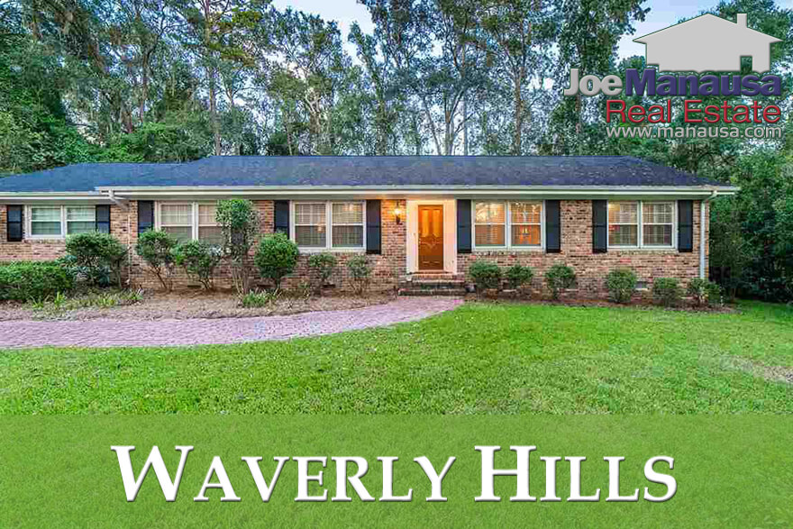 Waverly Hills is a Midtown Tallahassee neighborhood that features 400 homes wrapped around a small pond.
