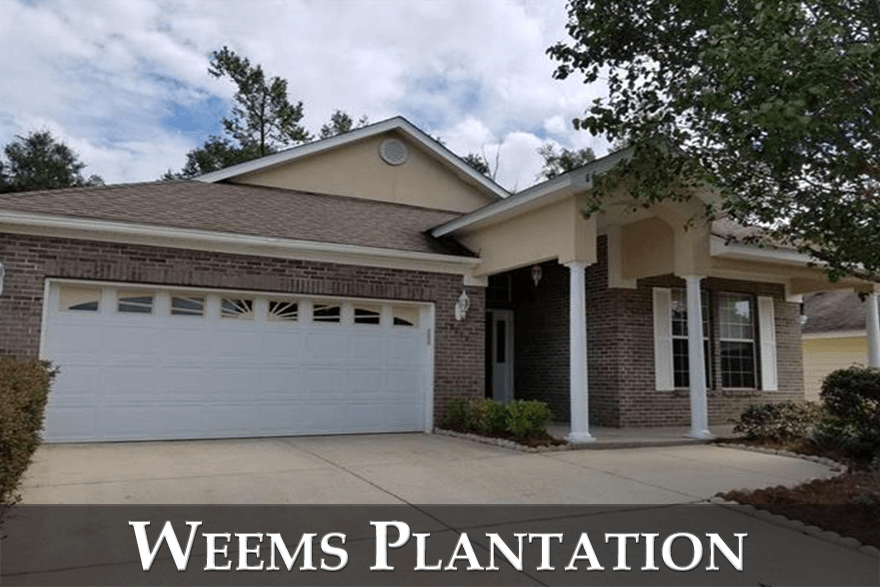 Weems Plantation is a wildly popular neighborhood located in Northeast Tallahassee.