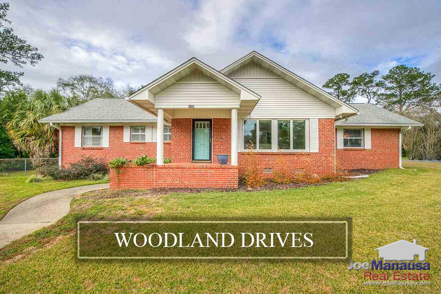Woodland Drives is a popular SE Tallahassee neighborhood located in the heart of downtown on the west side of Myers Park and Capital City Country Club