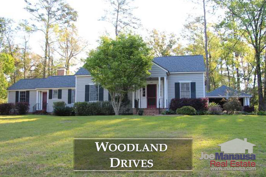 Featuring roughly 450 homes that were built from 1875 to just 6 years ago, Woodland Drives homes have large wooded lots that are within walking distance to shopping, dining, and downtown entertainment