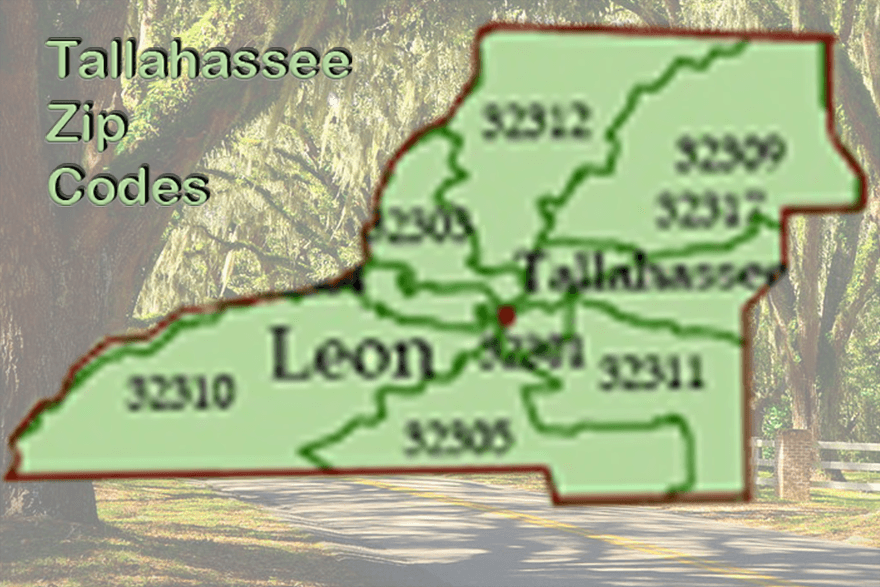 Tallahassee Zip Code Guide List Of Zip Codes In Leon County Florida