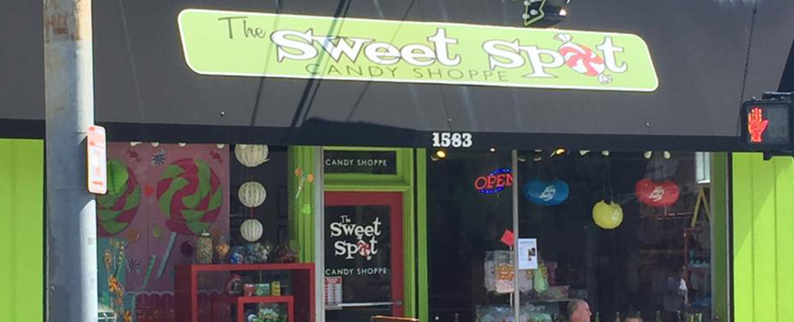 The Sweet Spot Candy Shoppe storefront