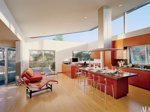 Clerestory windows in a ranch home