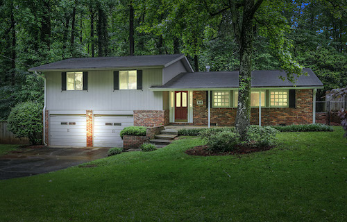 Split-level ranch house