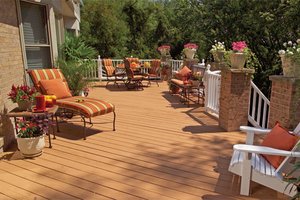 Large backyard deck