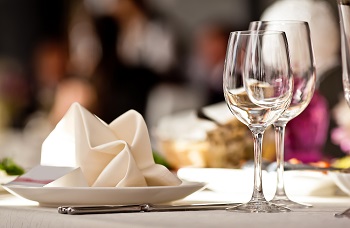 place setting at restaurant