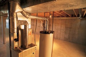 Water heater in basement