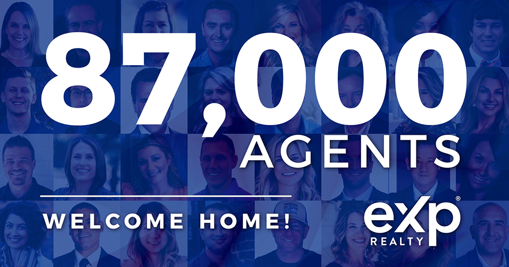 eXp Realty Reaches 87K Agents