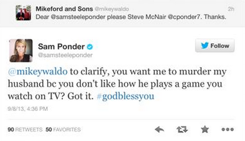 Sam Ponder attacked by Moron
