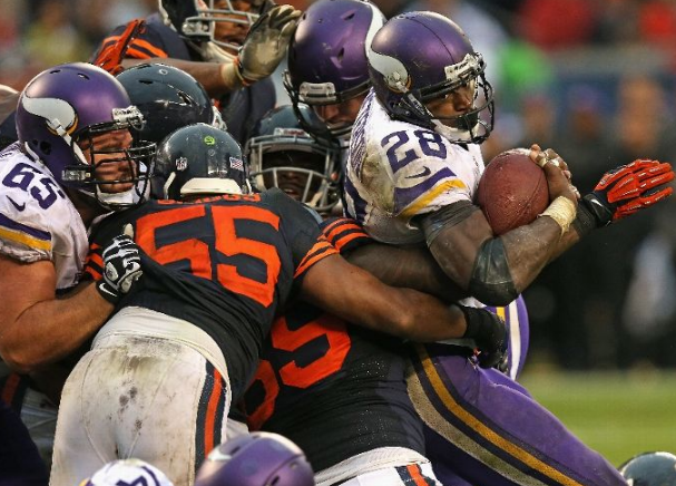 Adrian Peterson Against the Bears