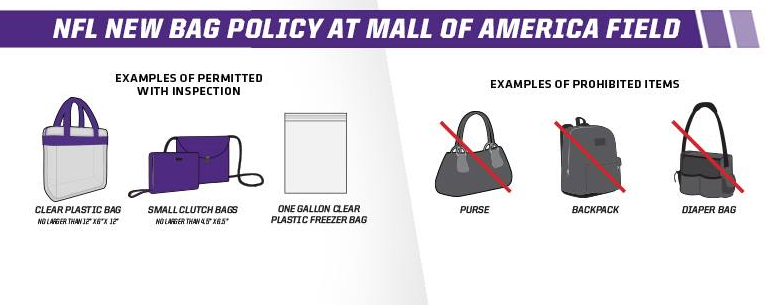 New NFL Bag Policy