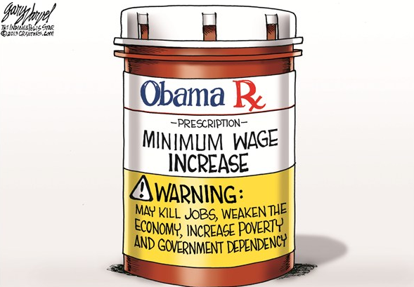 Debunking the Myths of Raising the Minimum Wage - Cons - Cartoon