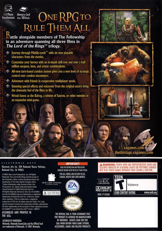 Nostalgia Video Gaming -- The Lord of the Rings: 'The Third Age