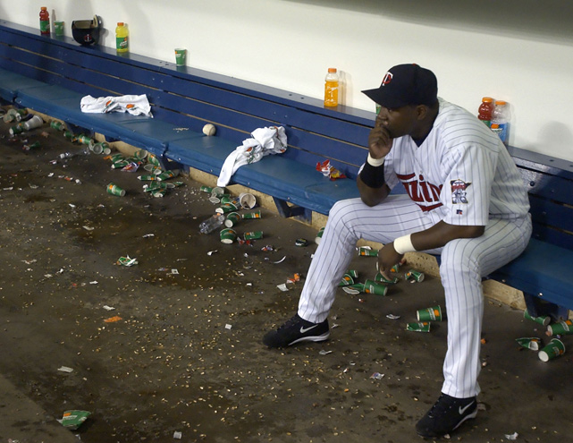 ortiz-twins-dugout -  Most Meaningless Sporting Events of the Last 25 Years