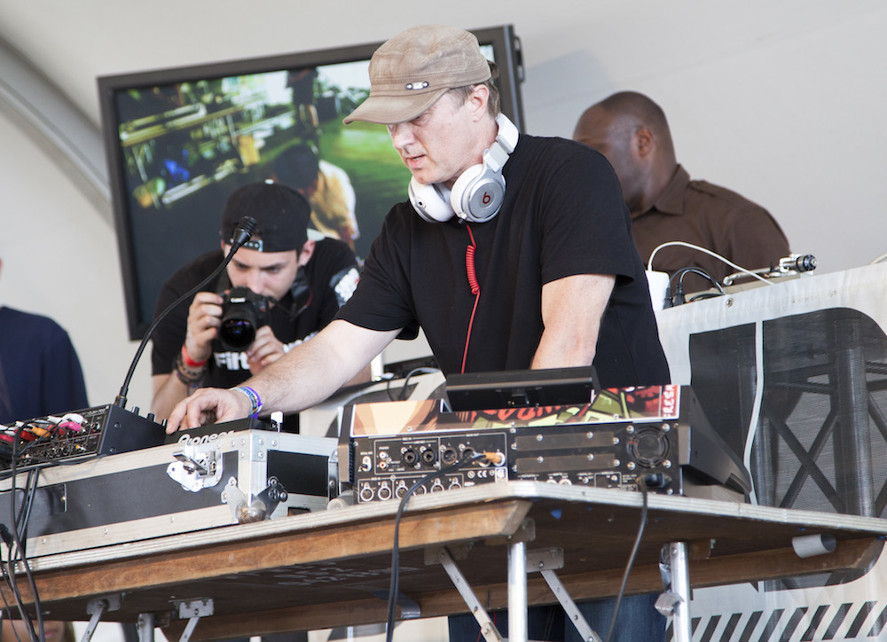 Minnesota's Freddy Fresh kept the music spinning in the Essential Elements Tent.