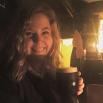 me with my first beer in Ireland