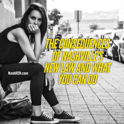The consequences of Nashville's new law and what you can do
