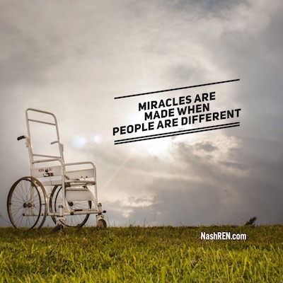 Miracles are made when people are different