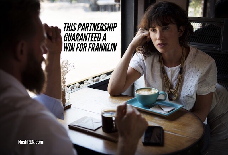 This partnership guaranteed a win for Franklin