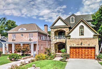 Luxury homes located in the Brookhaven Heights neighborhood.