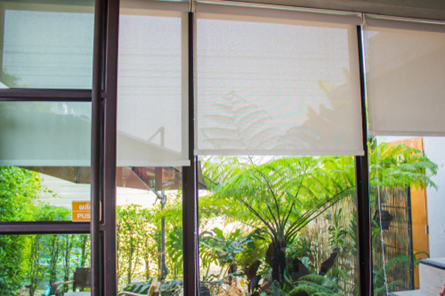 add new shades or blinds to keep your home cool and energy costs low