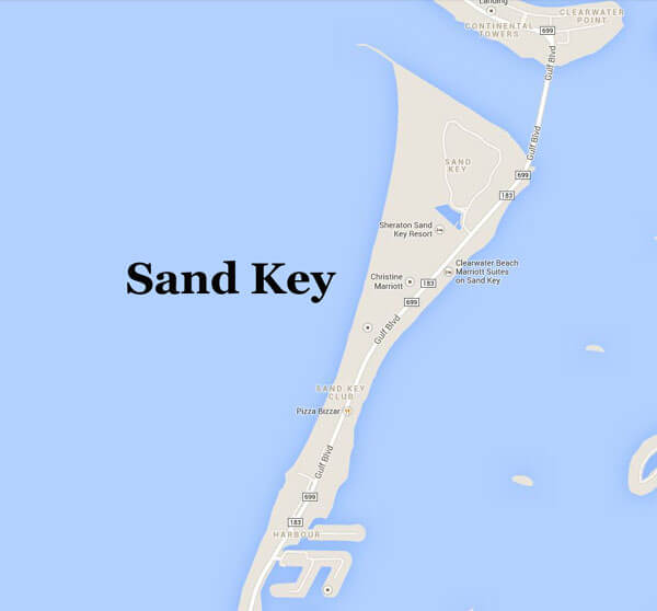 Sand Key Map