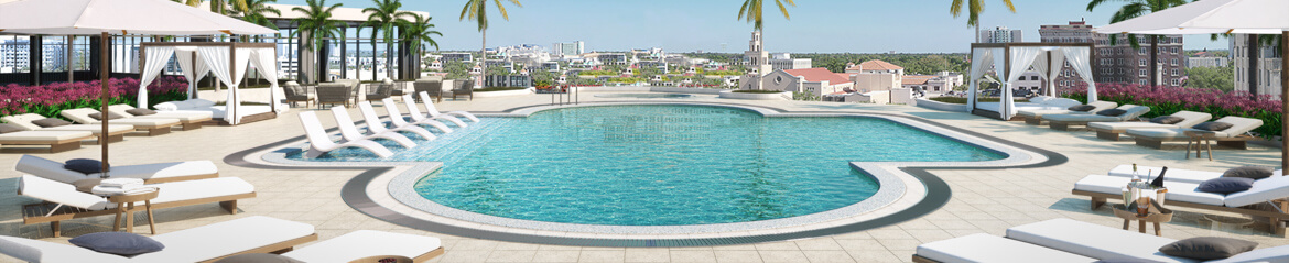 Artist Rendering Of Pool Area At 400 Central