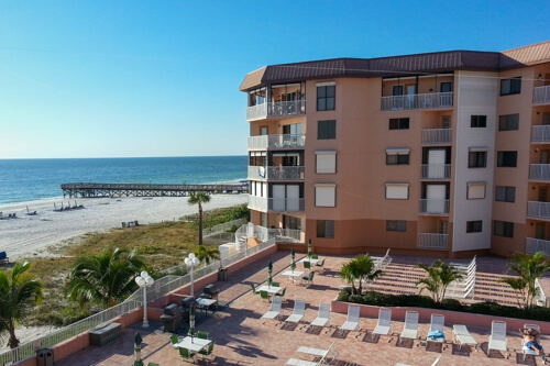 View Of Indian Shores Beach From Beach Cottage Condos