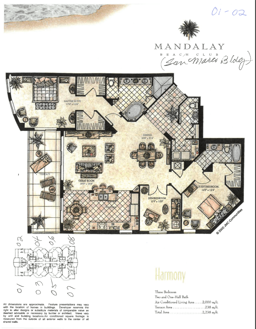 Mandalay Bay Floor Plan 7823