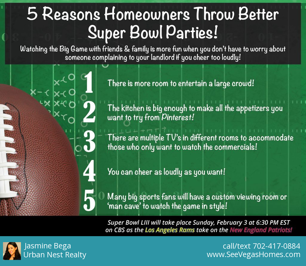 5 Reasons Homeowners Throw the Best Super Bowl Parties! 