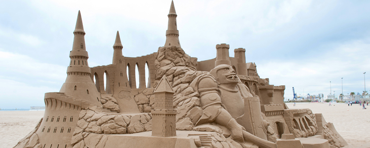 Living Sand Sculpting at Poseidon Festival in Ocean City, MD