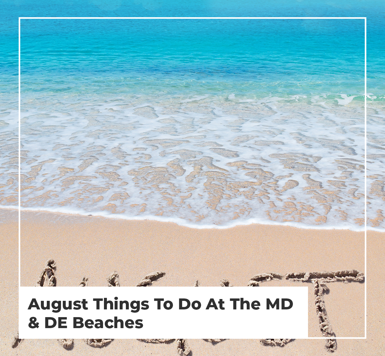 August Things To Do At The MD & DE Beaches - Main Image