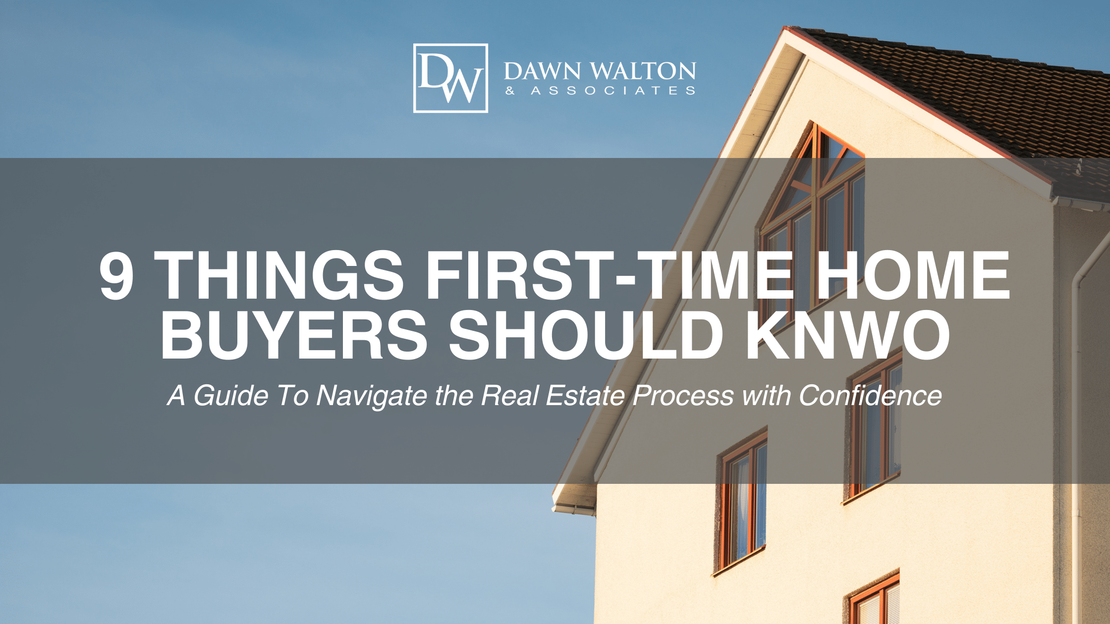 Things first time home buyers sale should know