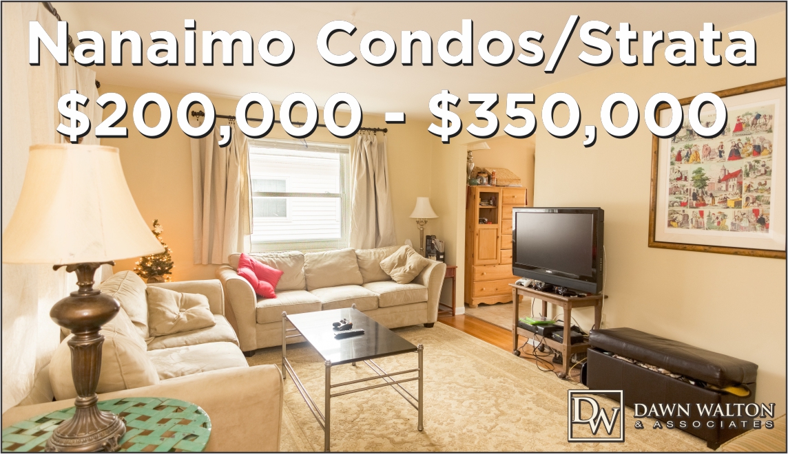 Nanaimo Condos/Strata Homes Priced Between $200,000 and $350,000