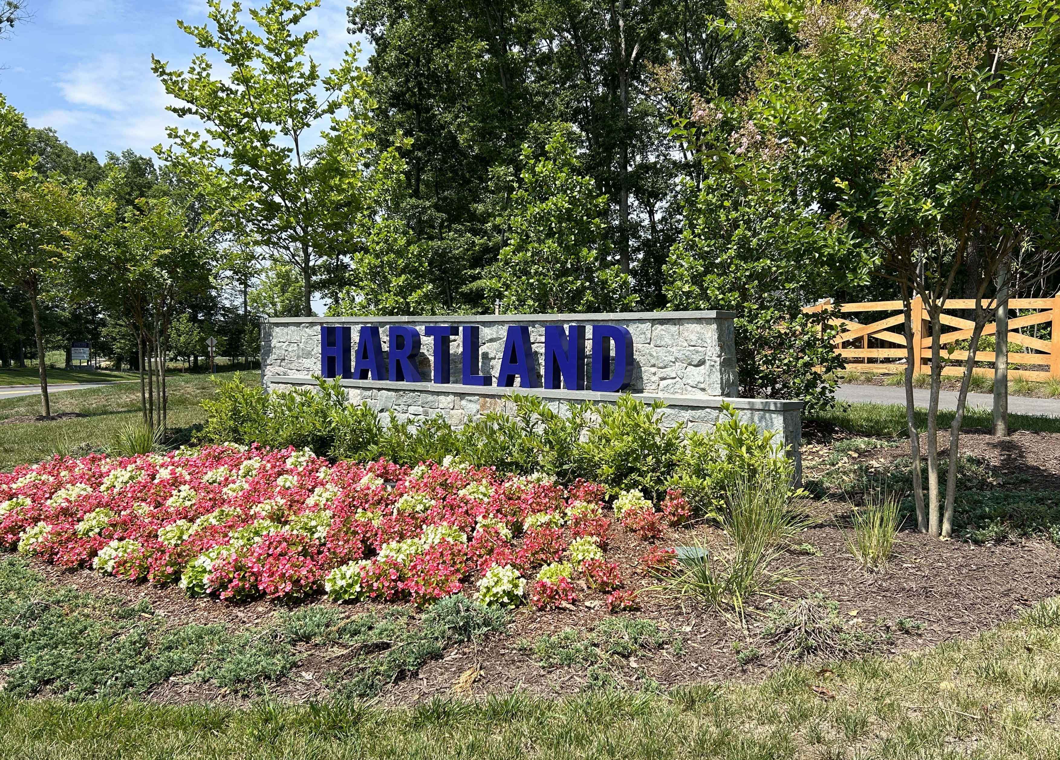 Community Entrance at Hartland in Aldie, VA
