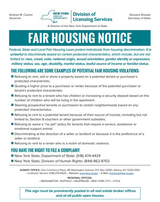 Fair Housing Notice
