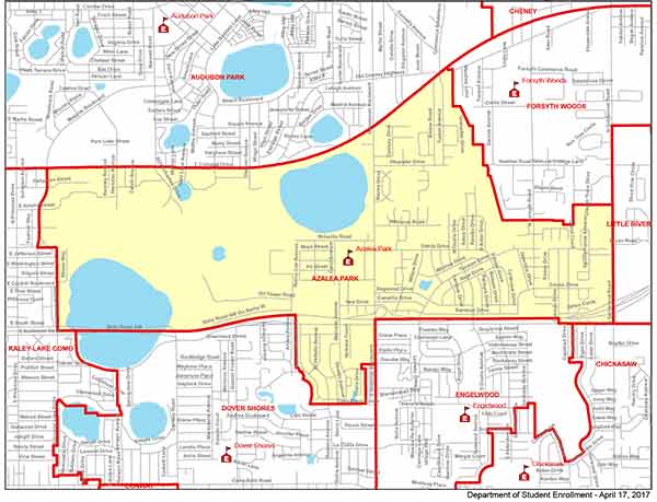 OCPS Azalea Park Elementary Map