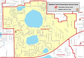 OCPS Baldwin Park Elementary Map