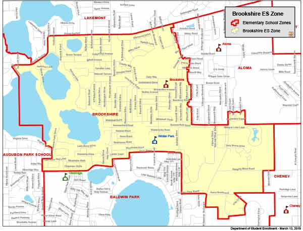 OCPS Brookshire Elementary Map