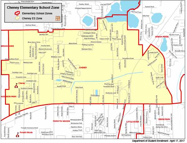 OCPS Cheney Elementary Map