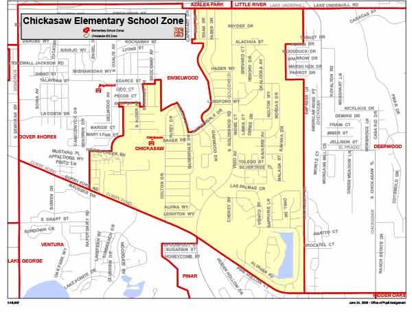 OCPS Chickasaw Elementary Map