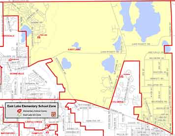 OCPS East Lake Elementary Map