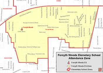 OCPS Forsyth Woods Elementary Map