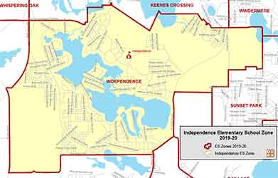 OCPS Independence Elementary Map