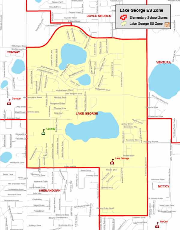 OCPS Lake George Elementary Map