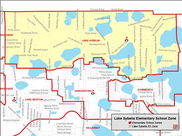 OCPS Lake Sybelia Elementary Map