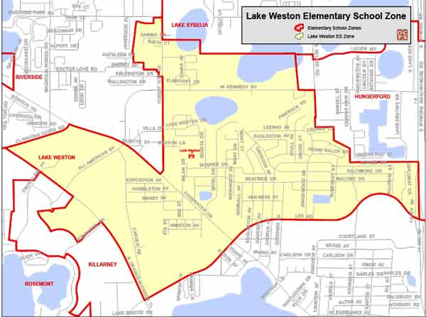 OCPS Lake Weston Elementary Map