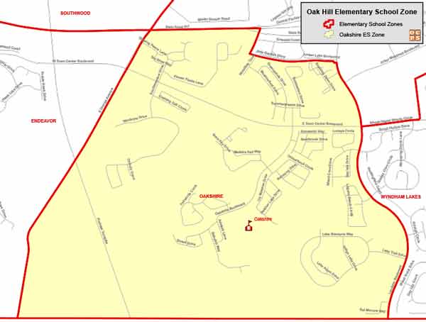 OCPS Oakshire Elementary Map